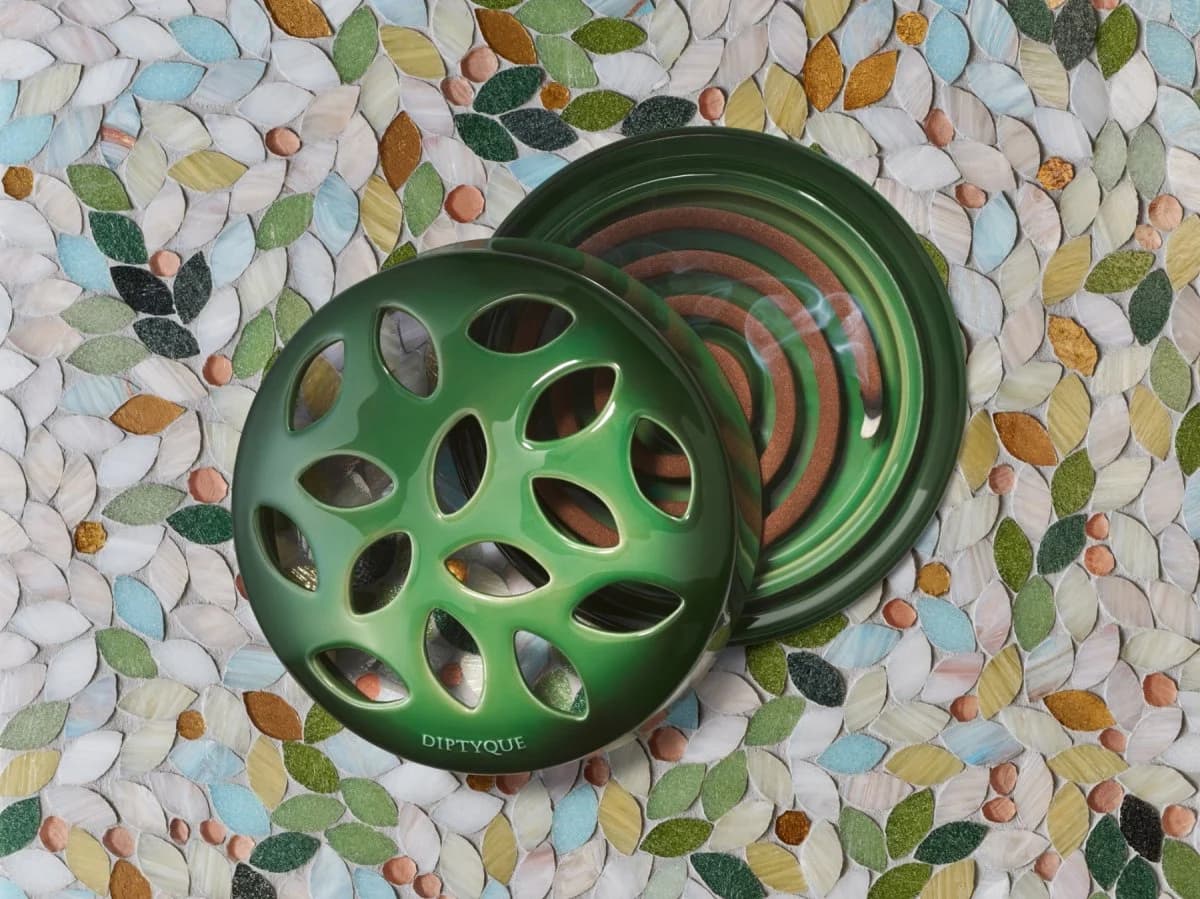 Diptyque 綠色琺瑯環形線香座